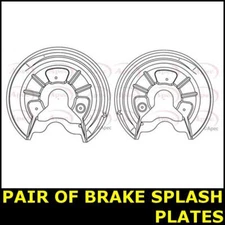 Pair Brake Cover Back Plate Rear Left Right LEON 1P 1.2 1.4 1.6 1.9 05->12 Apec