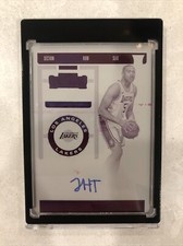 🔥🔥 True 1/1 PANINI CONTENDERS Printing Plate talen horton-tucker auto RC