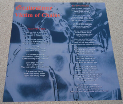 GRAVESTONE ‎– Victim Of Chains, LP 1984/2019 (Magenta vinyl) | eBay