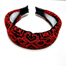 A women's hair headband of Palestinian heritage, hand-made Palestinian embroider