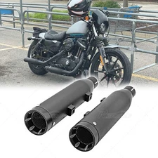 3" Slip-On Agreesive Muffler Exhaust For Harley Sportster XL Iron 883 1200 2014+