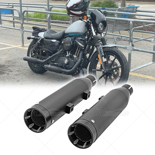 3" Slip-On Agreesive Muffler Exhaust For Harley Sportster XL Iron 883 1200 