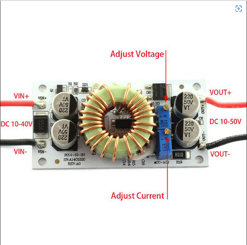 DC to DC 250W Step up Boost Converter Constant Current Voltage 10-40V to10-50V - Picture 3 of 8
