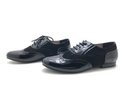 Tosca Blu Danmarc women's loafers size 38 lace-up casual shoes Black