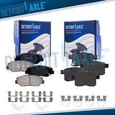 Front Rear Brake Pads w/ Hardware Set for 2008 - 2017 Honda Accord LX LX-S LX-P