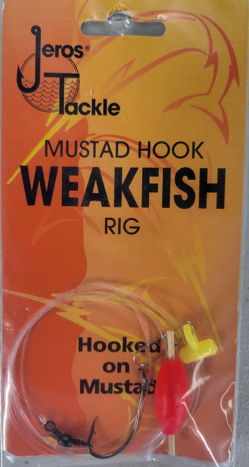 Jeros Tackle Weakfish Mustad Hook With Clear Leader Yellow Slider ...