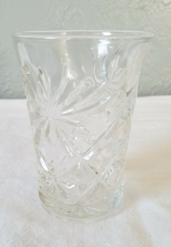 Anchor Hocking frühes amerikanisches vorgeschnittenes 3 1/2 Zoll Saftglas - Bild 3 von 7