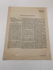WWII 1943 Office Of Price Administration OPA Retailer Ration Instruction MPR 423