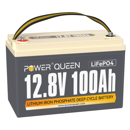 Power Queen 12V 100Ah LiFePO4 Lithium Batterie 1280Wh Lithium Akku mit 100 A BMS - Zdjęcie 1 z 14