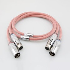Pair 124cores Pure Solid Silver  XLR Balanced...
