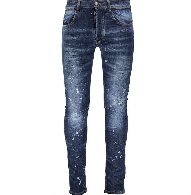 balmain paint jeans
