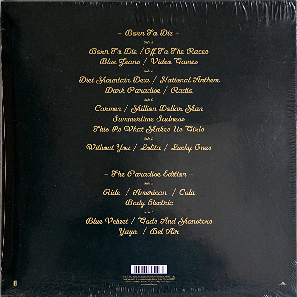 Indie Rock - Lana Del Rey – Born To Die (The Paradise Edition) - EU 2012 Mint - Bild 2 von 2