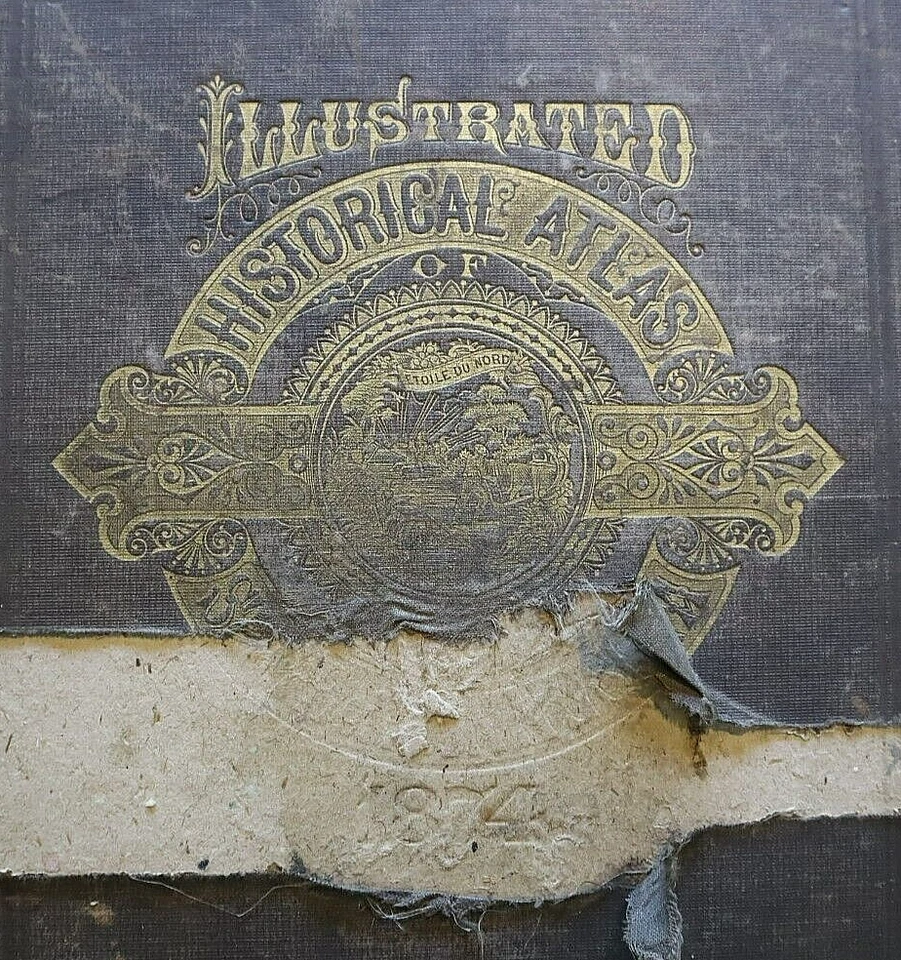 Mapa Plat 1874 Caledonia, Chatfield, Minnesota / Hokah, Houston Co. en reverso Foto 3 de 4