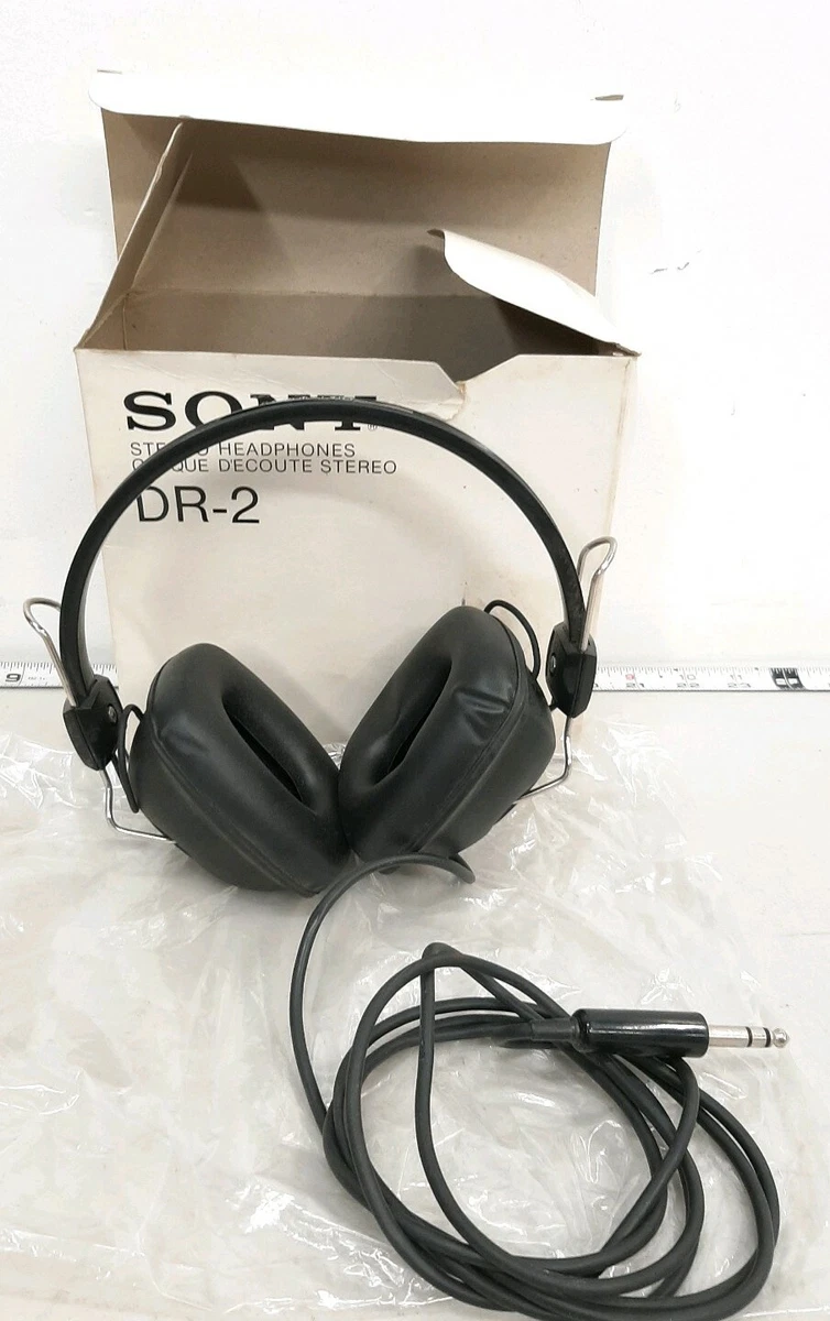 Vintage Sony DR 2 Dynamic Stereo Headphones Stock F673