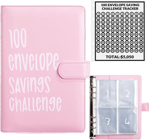 100 Envelope Challenge Budget Planner, $5,050 Money Saving Cash Challenge Book📚 - Picture 14 of 14