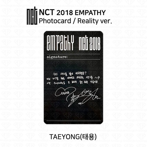 Tarjeta fotográfica oficial de empatía NCT 2018 Jaehyun Taeyong Lucas Mark Johnny K-POP KPOP - Imagen 42 de 84