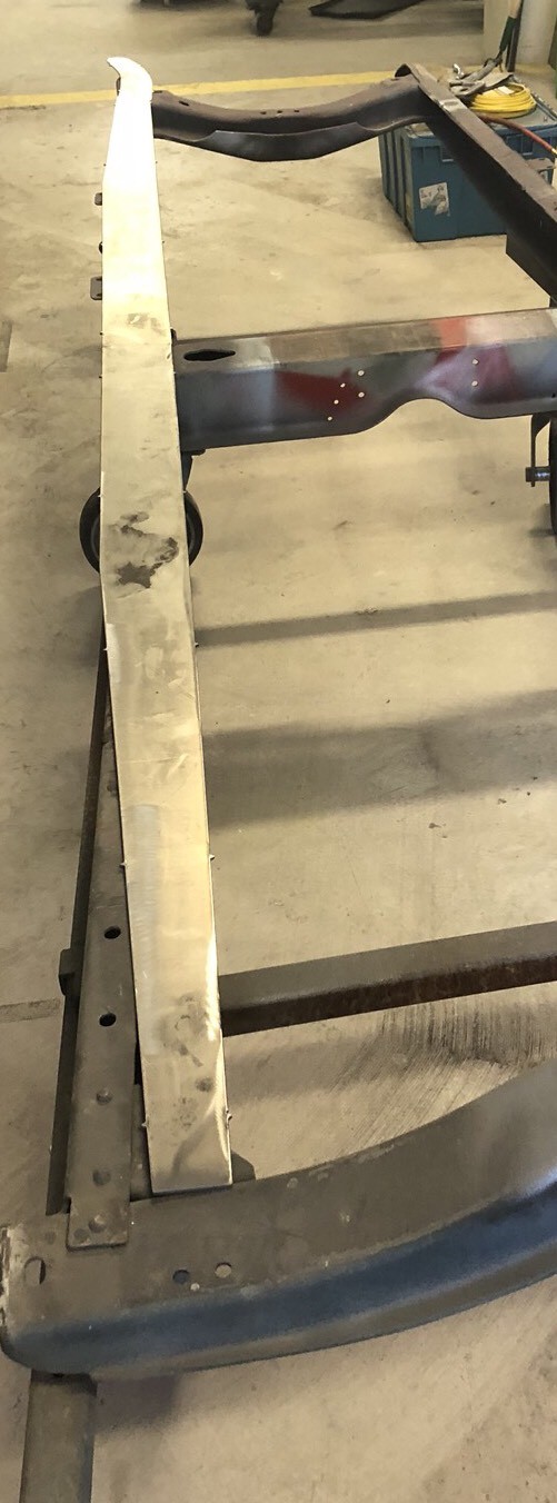 Model A Ford frame, boxing plates with EZ weld tab 2831, instock ready