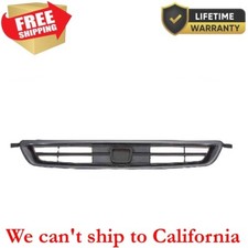 For 1996-1998 Honda Civic Front Matte Black Plastic New Grille Assembly For 1996-1998 Honda Civic Front Matte Black Plastic New Grille Assembly
