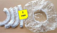 2 Disposable Shower Caps (small-medium size) Generic