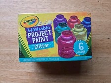 Crayola CYO542400 6-Color Glitter Washable Kids Paint - 6 Per Set