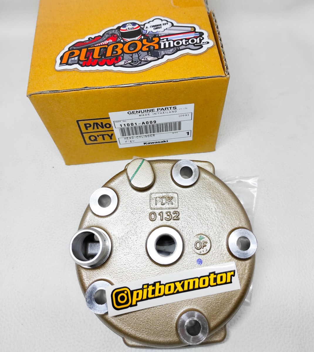 Kawasaki Kr150 KR 150 Victor ZSR PDK Gold Cylinder Head