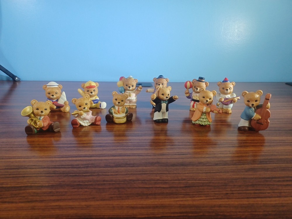 HOMCO Bear Figures Lot Of 12 Music/orchestra # 1422 Circus# 1449 & Kid 1417