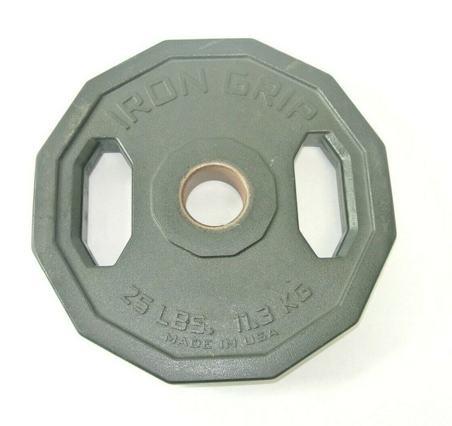 Iron Grip Urethanecoated 25lb Olympic Weight Plate Single for sale