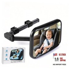 Baby Car Mirror for Rear Facing, Extendable Arm Baby Mirror