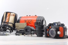  N MINT w/Extras Nikon NIKONOS V Orange Lens 20mm f2.8 35mm f2.5 Flash JAPAN