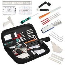 SOUJOY 26Pcs Guitar Tools for Set Up, Repair & Maintenance Kit with Carry Bag, L
