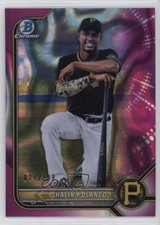 2022 Bowman Chrome Prospects Fuchsia Lava Refractor 27/199 Shalin Polanco t4k