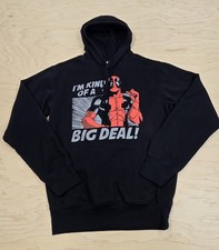 Marvel Deadpool Hoodie I  m Kind Of A Big Deal Pullover Black Marvel Sweatshirt