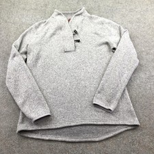The North Face Sweater Womens XL Gray Fleece Mock Neck Toggle Athletic