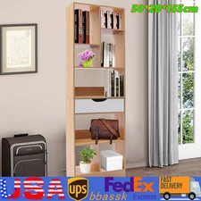Floorstanding Bookshelf Storage Shelf Multi-tier Bookshelf 19.68*7.87*61.02 in