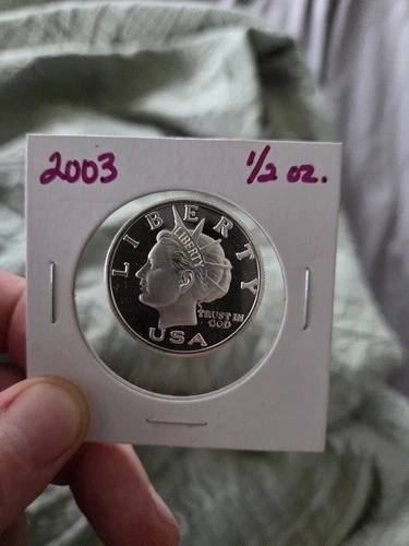 2003 Norfed American Liberty $5 1/2 Oz.999 Silver Proof Coin