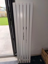 White Vertical Flat Panel Radiator Double Column 1800x430 Central Heating