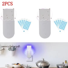Flying Insect Trap, Fly Trap Indoor with UV Night Light2 Device +10Refills) US