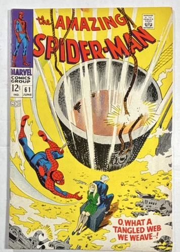 Marvel Comics The Amazing Spider-Man #61 1968 Silver Age Superhero Comic Book