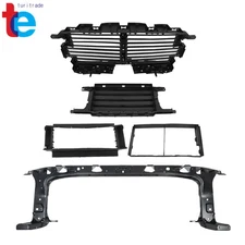 Front Radiator Support Panel Upper&Lower Grille Air Shutter For Ford F-150 18-20
