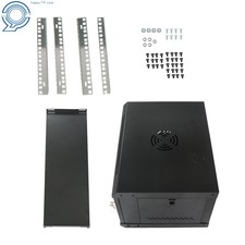 Heavy Duty 6U Wall Mount Server Rack Cabinet 15.5" Deep w/ Locking Door