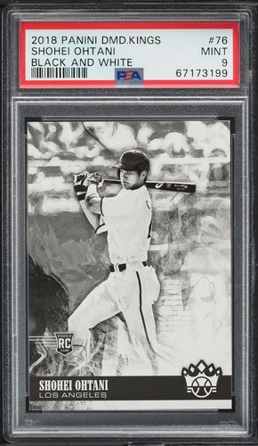 2018 Panini Diamond Kings Black & White Shohei Ohtani ROOKIE #76 PSA 9 MINT