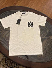 Amiri white logo T-Shirt Men Size small 