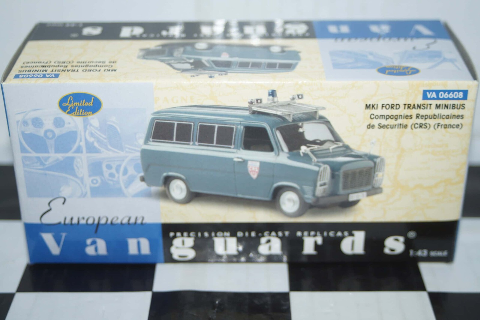 Vanguards Ford Transit MK1 Securities (CRS) (France) Ref VA06608 1:43