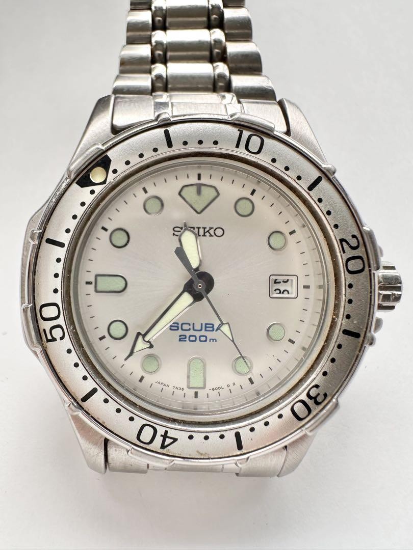 Discontinued SEIKO SCUBA 200m Diver's Watch, Titanium, Scuba