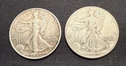 1943 Walking Liberty Half Dollars-90% Silver-(Lot Of 2 Coins)