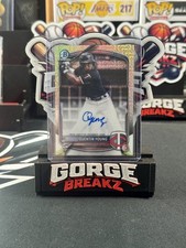 2025 Bowman Draft - Mega Box Chrome Prospect Auto Quentin Young #BMA-QY Twins RC