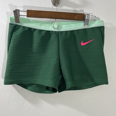 Nike Pro Elite Track & Field Running Briefs Women s XL Green Pink DX9022-000 USA