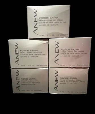 AVON Anew Force Extra Triple Lifting Day Cream & Day Cream Bundle 1.7 fl oz