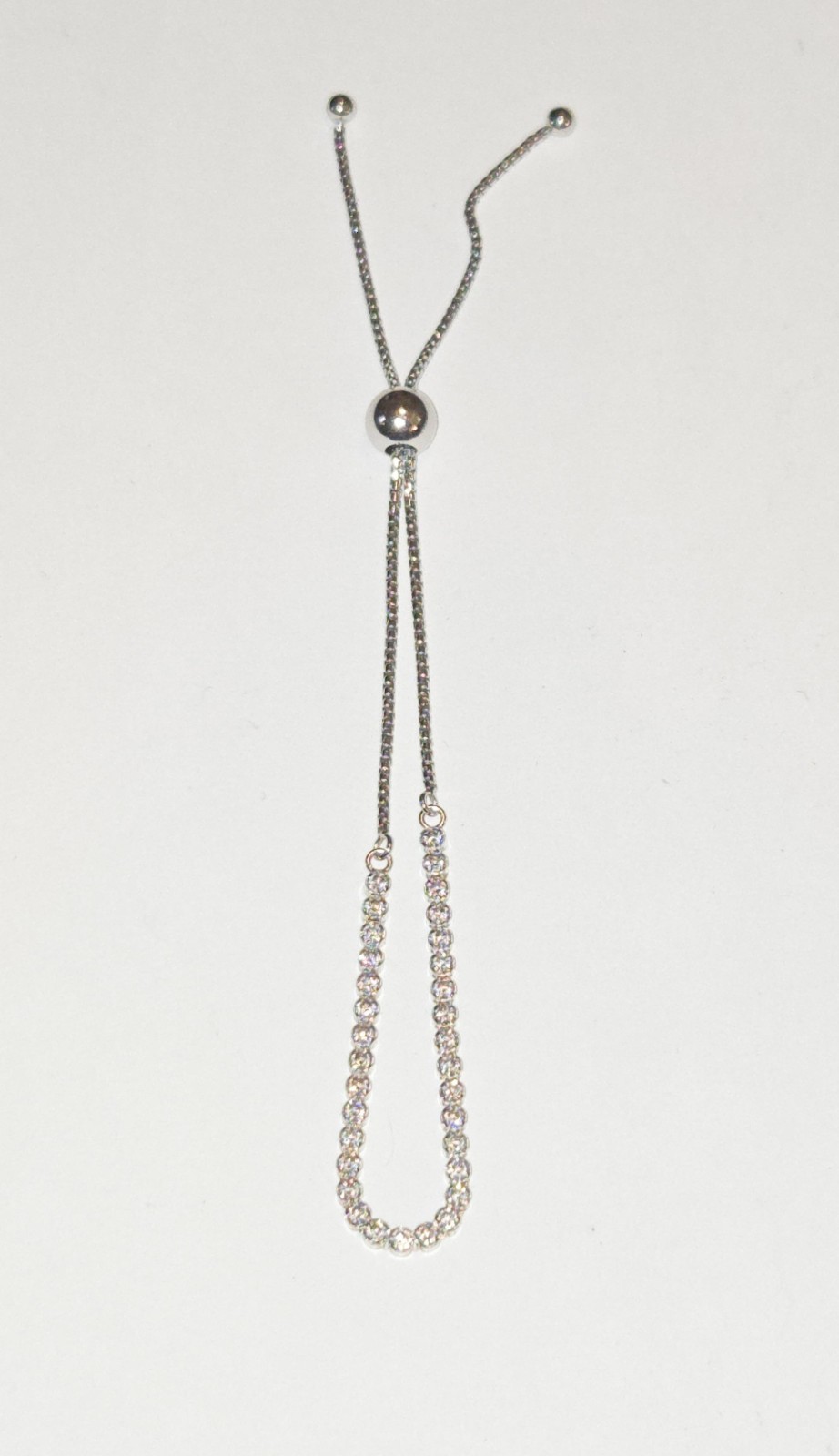 PANDORA SLIDER STERLING SILVER TENNIS BRACELET WITH CUBIC ZIRCONIA STONES