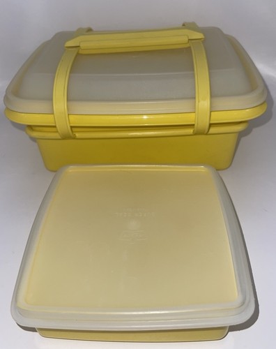 Vintage Tupperware Freeze-N-Serve Ice Cream Keeper 1254 + Lid Handle Sandwich - 第 1/6 張圖片